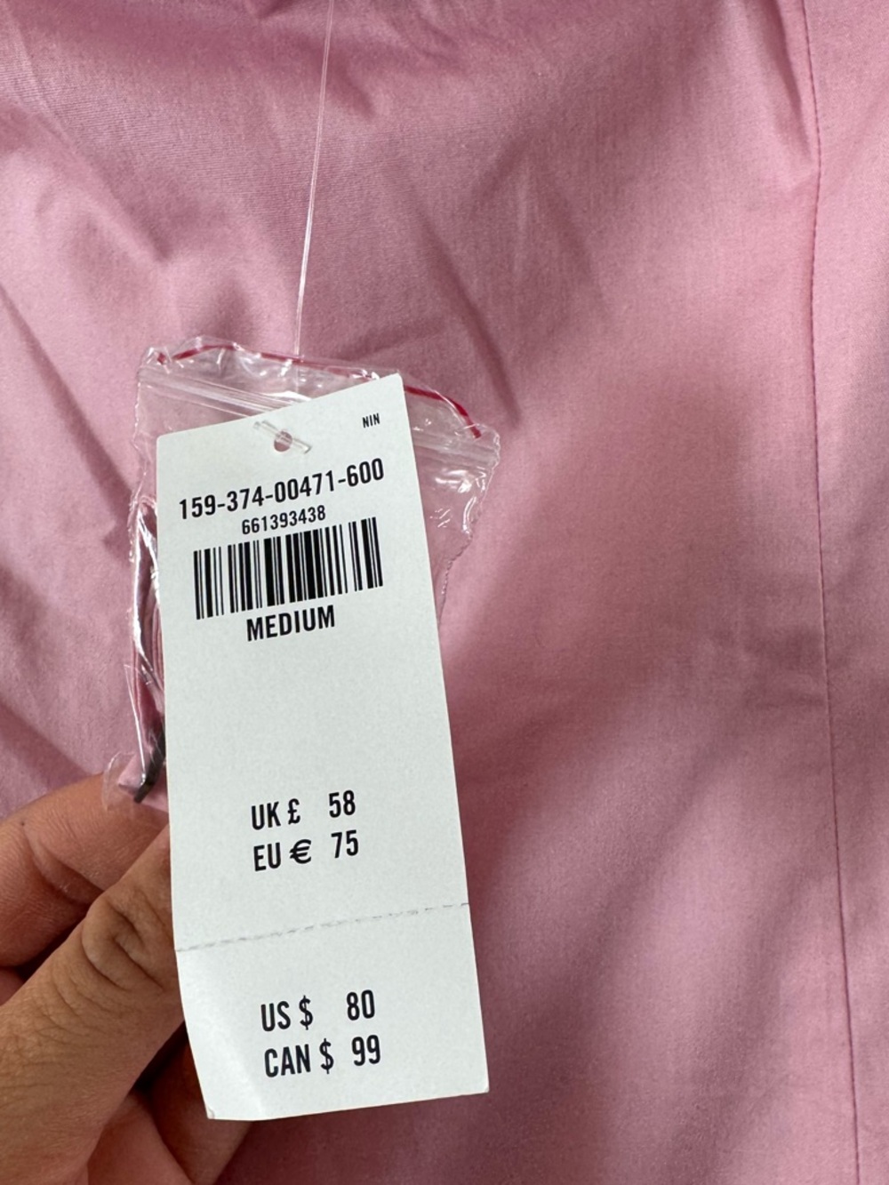 Abercrombie & Fitch Strapless Bubble Hem Light Pink‎ Mini Dress Sz M Spring - Picture 7 of 7